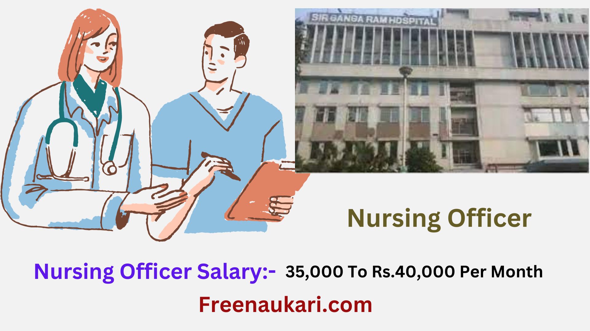 Sir Ganga Ram Hospital Nursing Officer Recruitment 2023