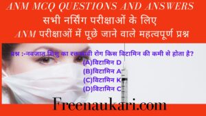 Bihar ANM MCQ Questions and Answers 